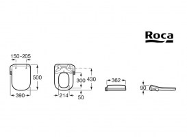 MEDIDAS MULTICLEAN M4 SQUARE ROCA